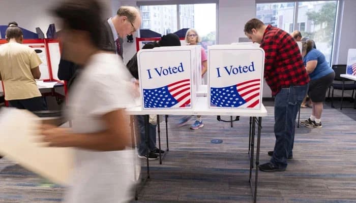 US polling station
